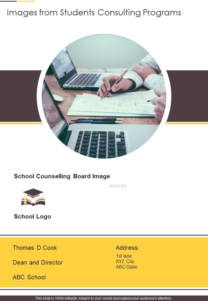 Images From Students Consulting Programs Template 98 One Pager Documents Slide01