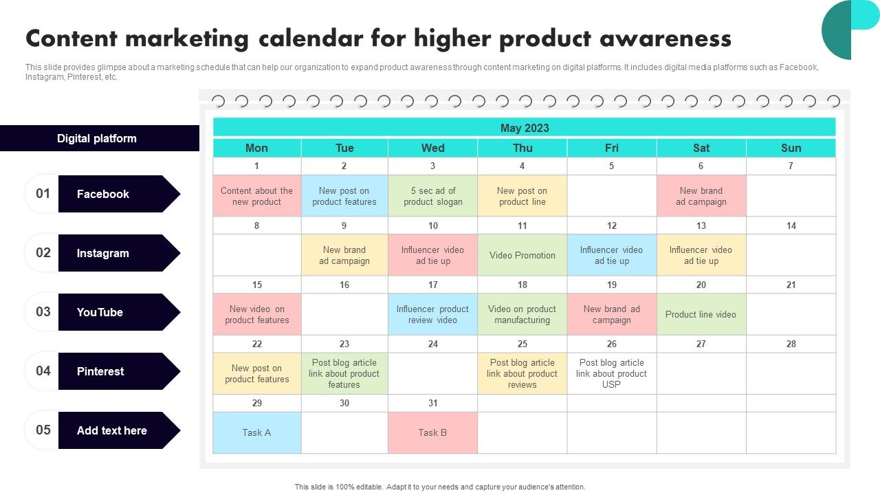 Implementing_Client_Onboarding_Process_Content_Marketing_Calendar_For_Higher_Product_Awareness_Professional_PDF_Slide_1.jpg