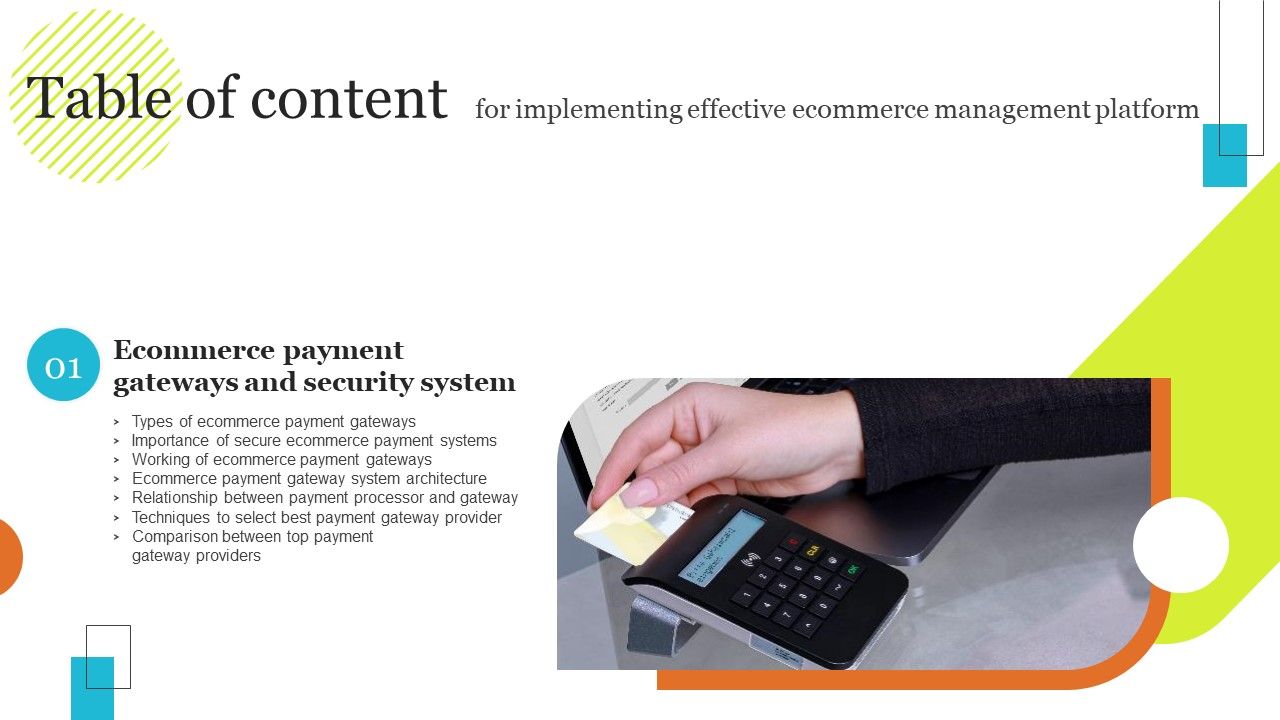 Implementing_Effective_Ecommerce_Management_Platform_Table_Of_Content_Ideas_PDF_Slide_1.jpg