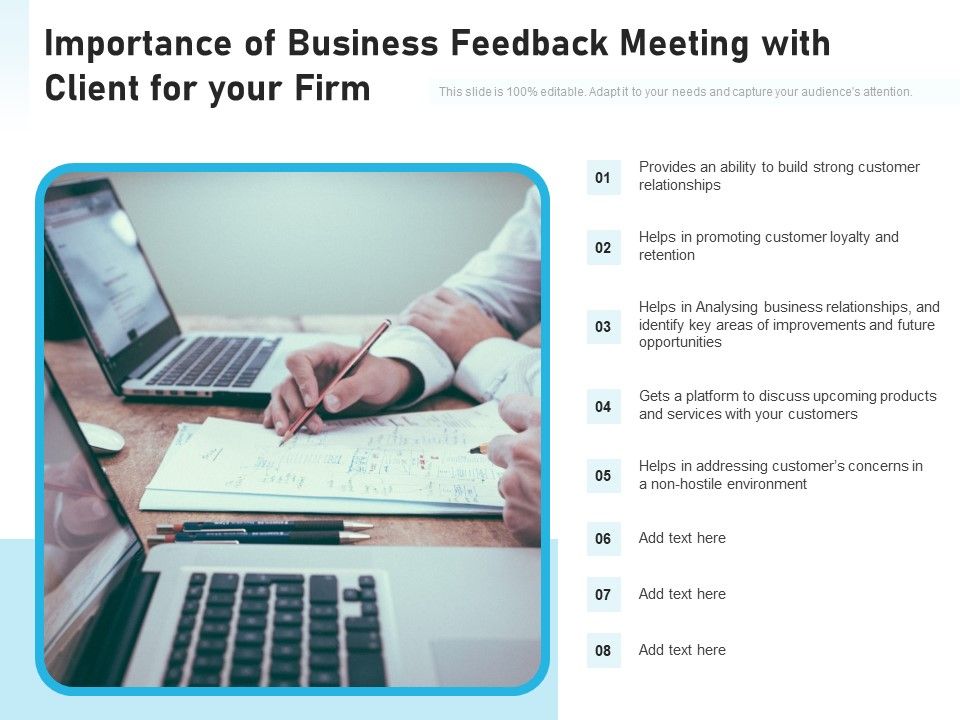 Importance_Of_Business_Feedback_Meeting_With_Client_For_Your_Firm_Ppt_PowerPoint_Presentation_Gallery_Example_Introduction_PDF_Slide_1.jpg
