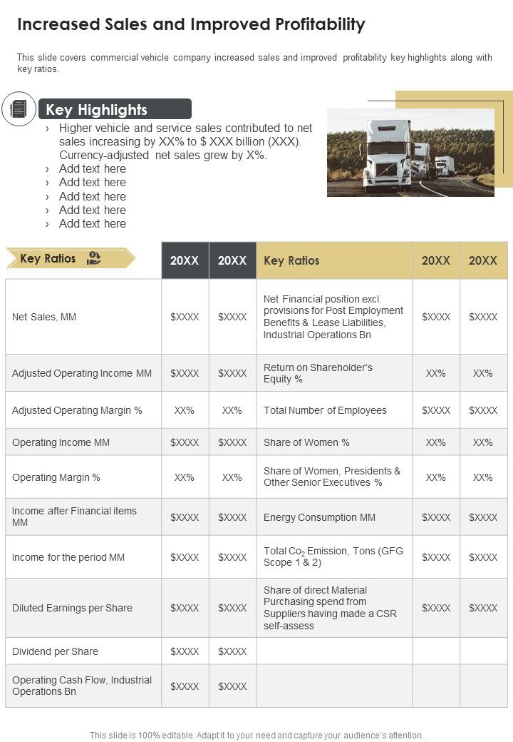 Increased Sales And Improved Profitability One Pager Documents Slide01
