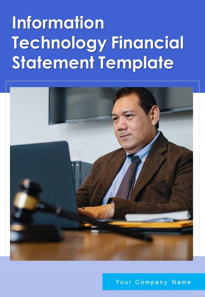 Information Technology Financial Statement Template One Pager Documents Slide01