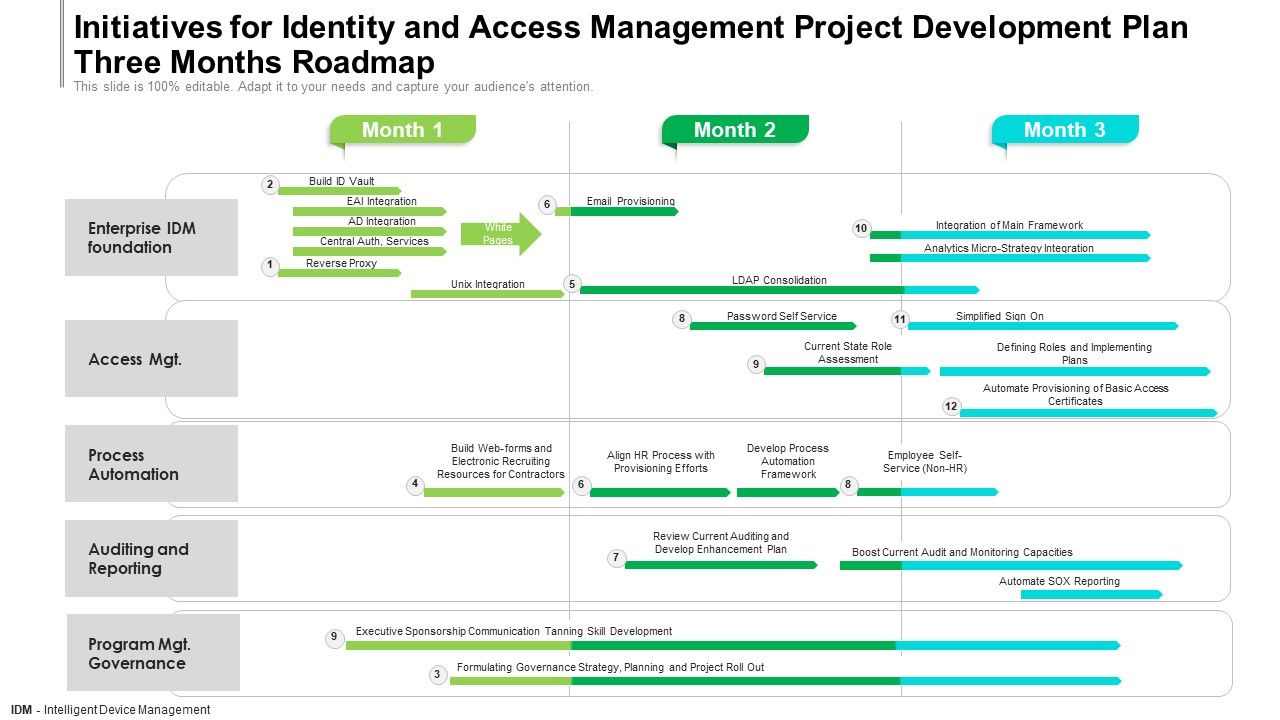Initiatives_For_Identity_And_Access_Management_Project_Development_Plan_Three_Months_Roadmap_Formats_Slide_1.jpg