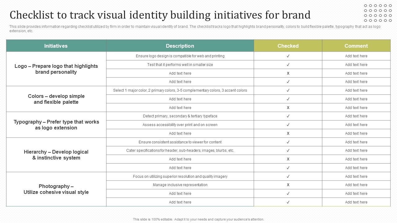 Instructions_For_Brand_Performance_Management_Team_Checklist_To_Track_Visual_Identity_Building_Infographics_PDF_Slide_1.jpg