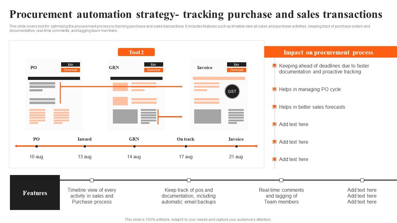 Integrating_AI_To_Enhance_Procurement_Automation_Strategy_Tracking_Purchase_And_Sales_Sample_PDF_Slide_1.jpg