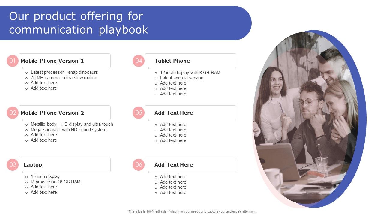 Internal_Communication_Plan_And_Key_Practices_Our_Product_Offering_For_Communication_Playbook_Themes_PDF_Slide_1.jpg