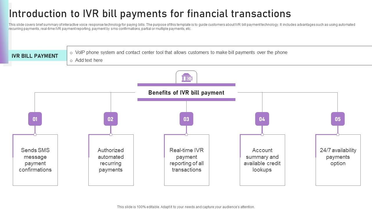 Introduction_To_IVR_Bill_Payments_For_Financial_Transactions_Ppt_Pictures_Graphic_Tips_PDF_Slide_1.jpg