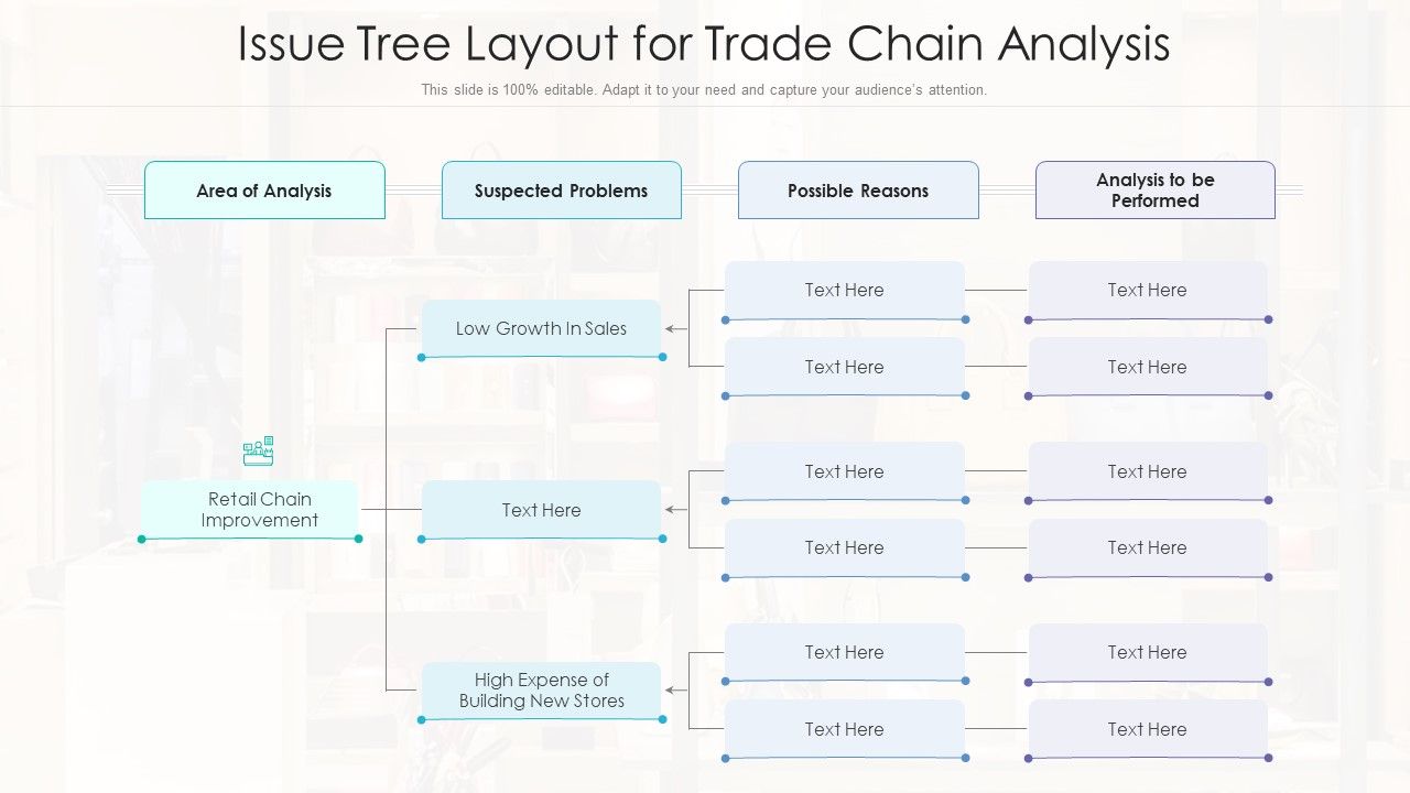 Issue_Tree_Layout_For_Trade_Chain_Analysis_Ppt_Pictures_Brochure_PDF_Slide_1.jpg