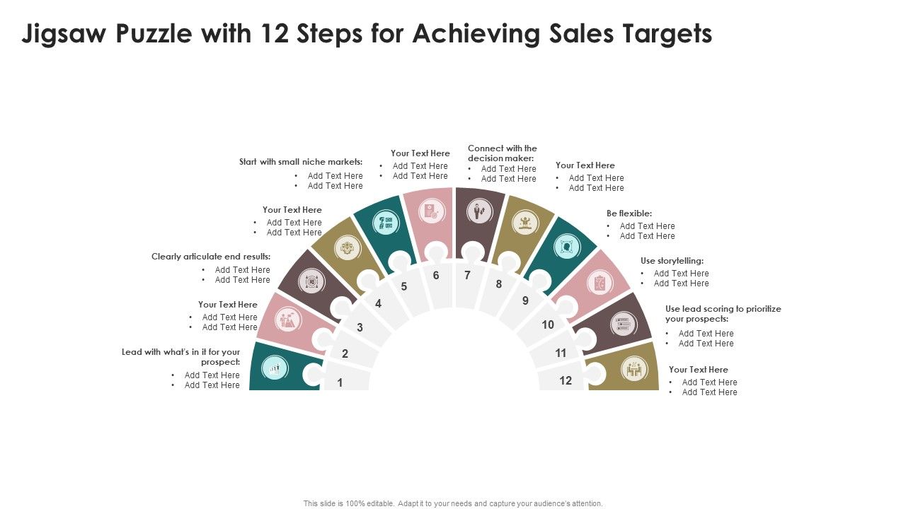 Jigsaw_Puzzle_With_12_Steps_For_Achieving_Sales_Targets_Demonstration_PDF_Slide_1.jpg