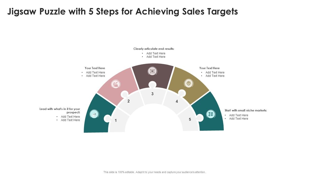 Jigsaw_Puzzle_With_5_Steps_For_Achieving_Sales_Targets_Pictures_PDF_Slide_1.jpg