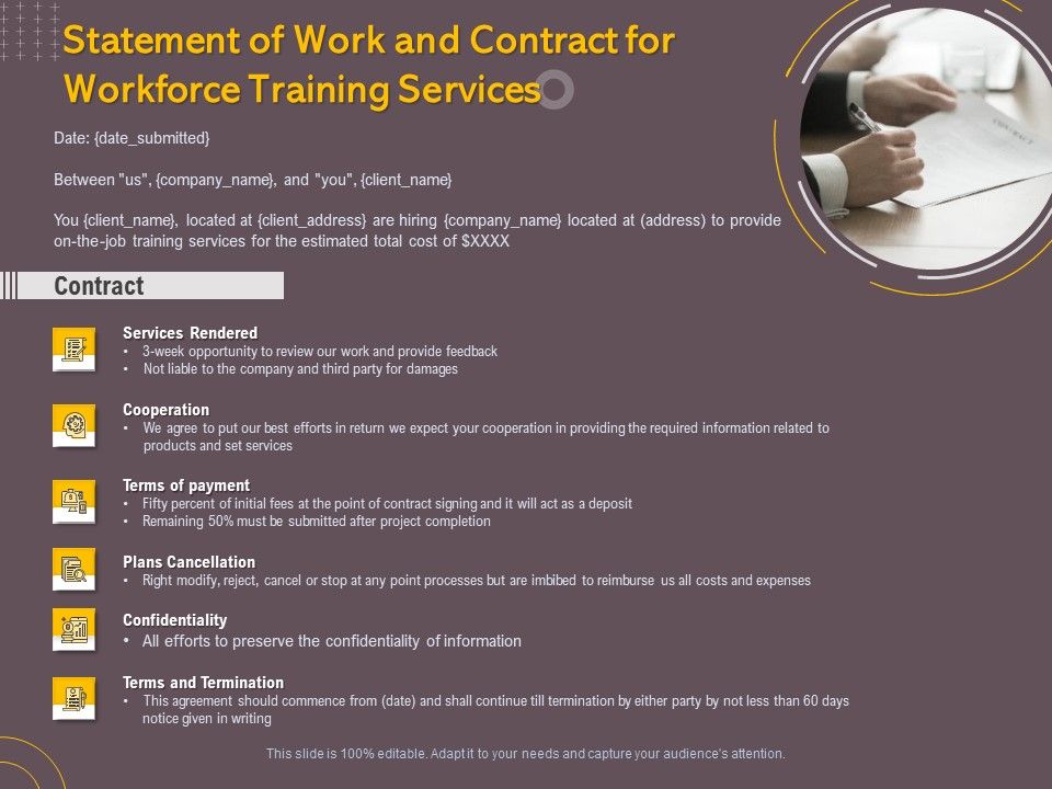 Job_Driven_Training_Statement_Of_Work_And_Contract_For_Workforce_Training_Services_Ppt_Slides_Graphics_PDF_Slide_1.jpg