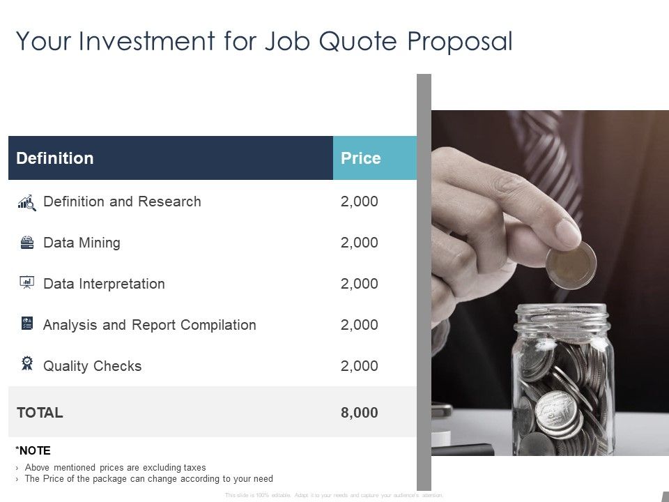 Job_Estimate_Your_Investment_For_Job_Quote_Proposal_Ppt_Slides_Visuals_PDF_Slide_1.jpg