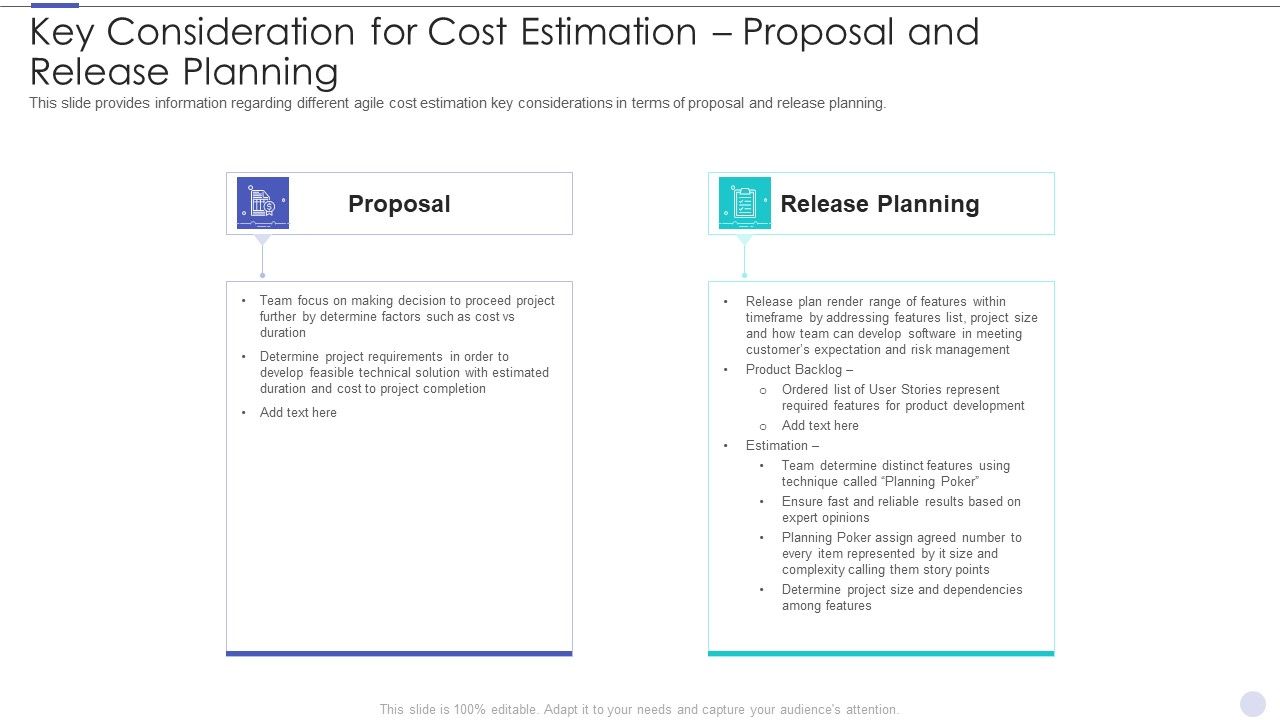 Key_Consideration_For_Cost_Estimation_Proposal_And_Release_Planning_Portrait_PDF_Slide_1.jpg
