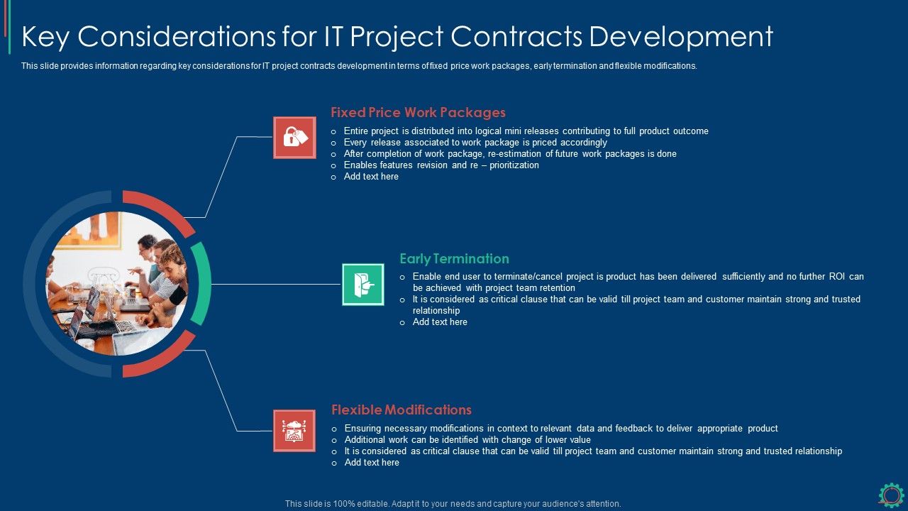 Key_Elements_Of_Project_Management_IT_Key_Considerations_For_IT_Project_Contracts_Development_Ideas_PDF_Slide_1.jpg