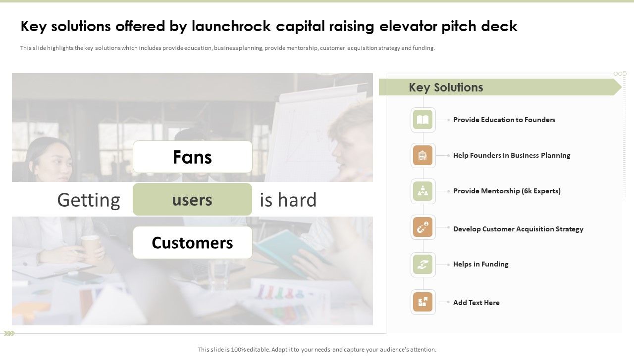 Key_Solutions_Offered_By_Launchrock_Capital_Raising_Elevator_Pitch_Deck_Topics_PDF_Slide_1.jpg