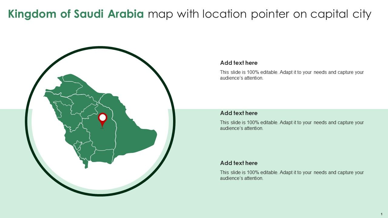 Kingdom_Of_Saudi_Arabia_Map_With_Location_Pointer_On_Capital_City_Ppt_Show_Display_PDF_Slide_1.jpg