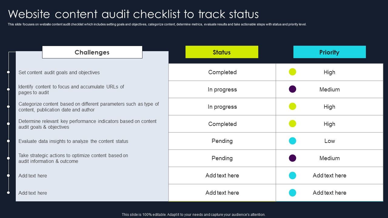 Lead_Nurturing_Tactics_For_Lead_Generation_Website_Content_Audit_Checklist_To_Track_Status_Elements_PDF_Slide_1.jpg