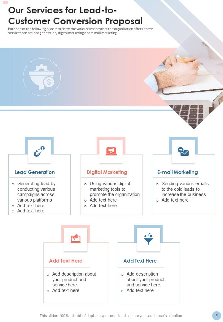 Lead To Customer Conversion Proposal Example Document Report Doc Pdf Ppt