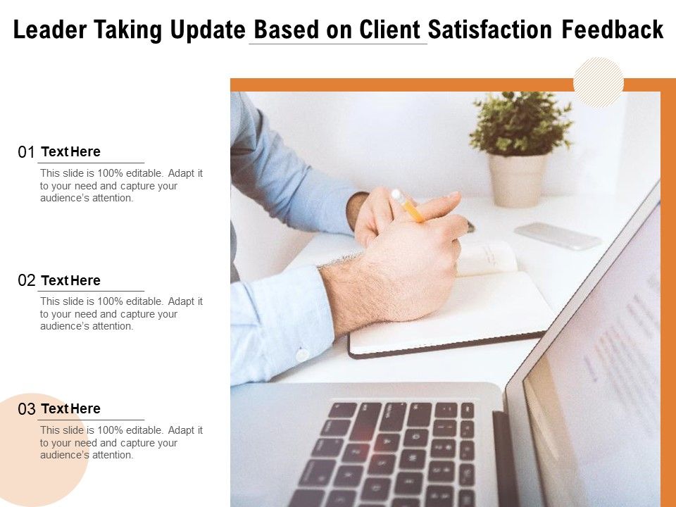 Leader_Taking_Update_Based_On_Client_Satisfaction_Feedback_Ppt_PowerPoint_Presentation_Portfolio_Skills_PDF_Slide_1.jpg