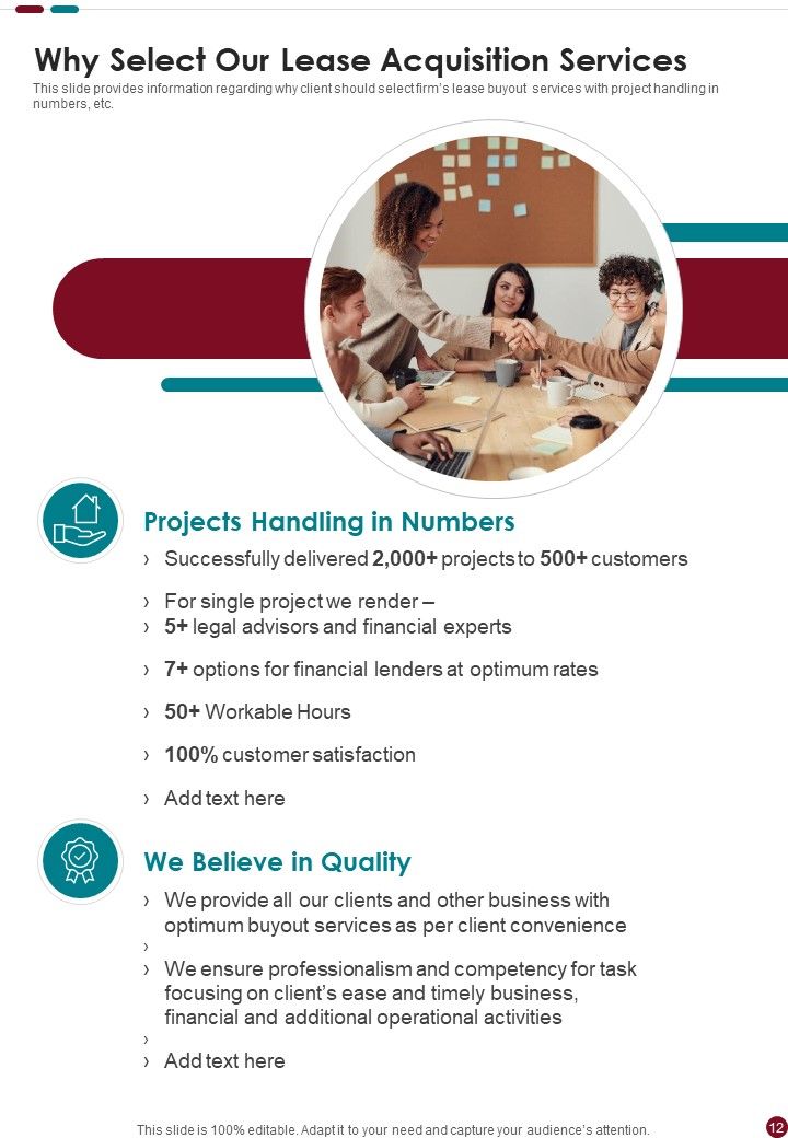 Lease Acquisition Proposal Example Document Report Doc Pdf Ppt