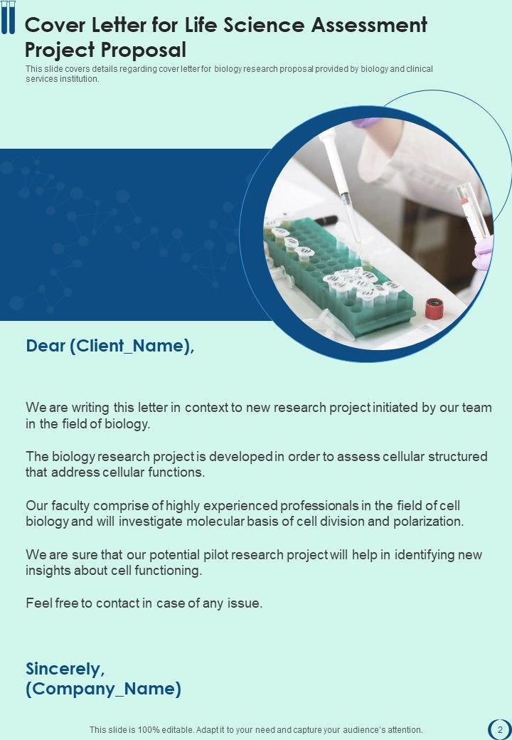 Life Science Assessment Project Proposal Example Document Report Doc Pdf Ppt