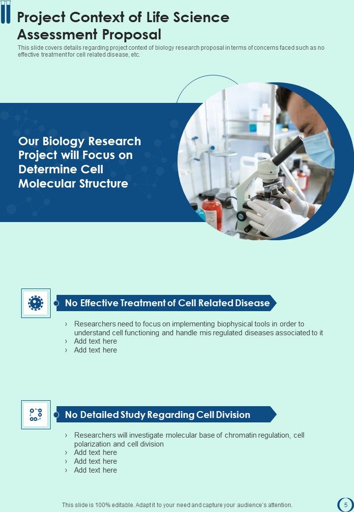 Life Science Assessment Project Proposal Example Document Report Doc Pdf Ppt
