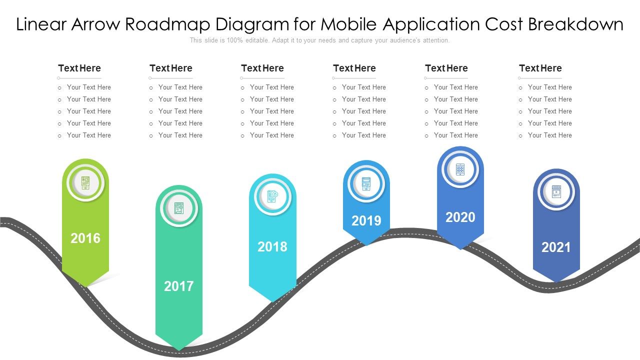 Linear_Arrow_Roadmap_Diagram_For_Mobile_Application_Cost_Breakdown_Ppt_PowerPoint_Presentation_Gallery_Graphics_Example_PDF_Slide_1.jpg