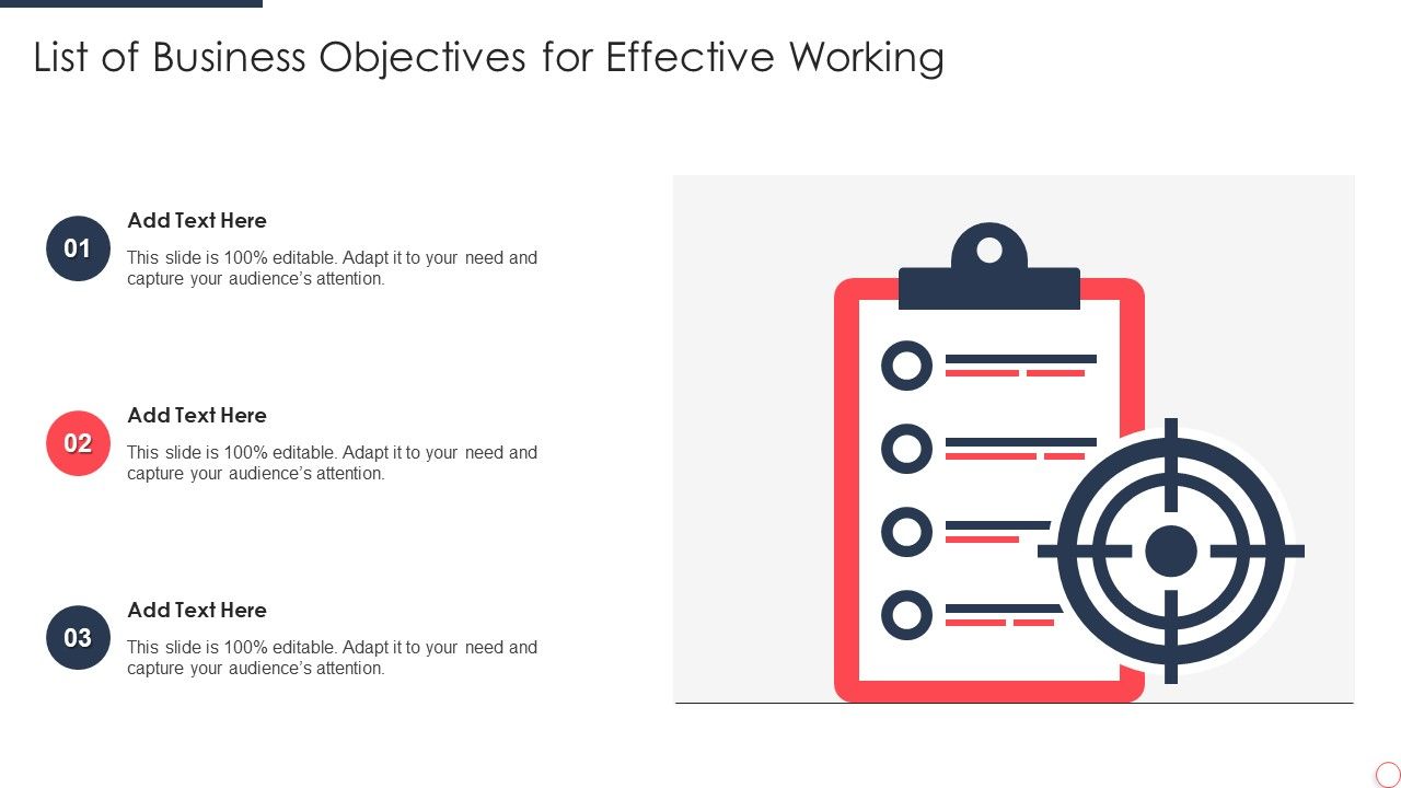 List_Of_Business_Objectives_For_Effective_Working_Professional_PDF_Slide_1.jpg