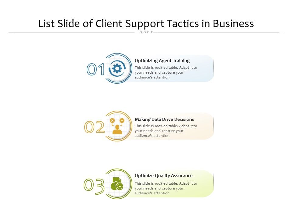 List_Slide_Of_Client_Support_Tactics_In_Business_Ppt_PowerPoint_Presentation_Gallery_Gridlines_PDF_Slide_1.jpg