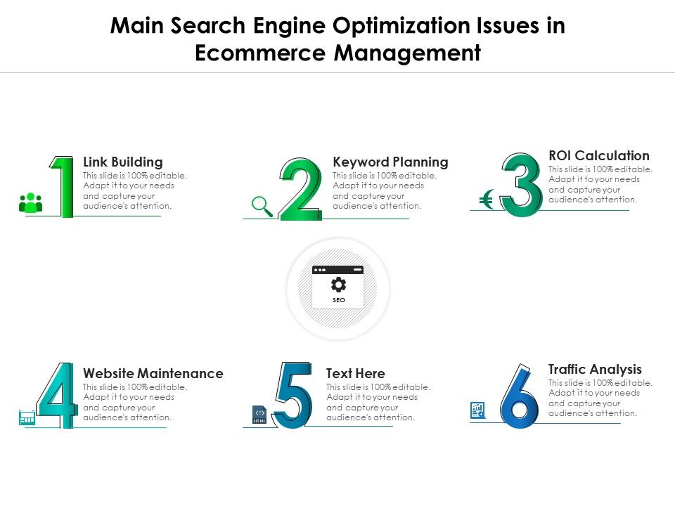 Main_Search_Engine_Optimization_Issues_In_Ecommerce_Management_Ppt_PowerPoint_Presentation_File_Gridlines_PDF_Slide_1.jpg