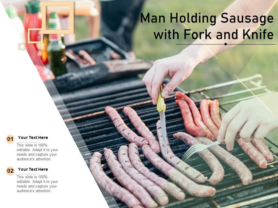 Man_Holding_Sausage_With_Fork_And_Knife_Ppt_PowerPoint_Presentation_Portfolio_Images_PDF_Slide_1.jpg