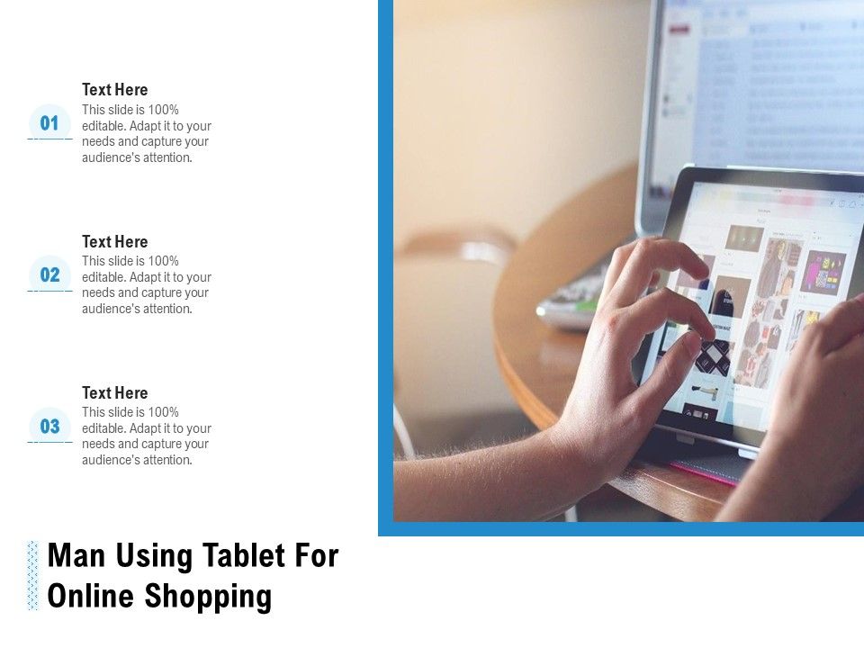 Man_Using_Tablet_For_Online_Shopping_Ppt_PowerPoint_Presentation_File_Infographics_PDF_Slide_1.jpg