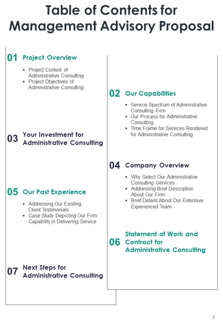 Management Advisory Proposal Example Document Report Doc Pdf Ppt