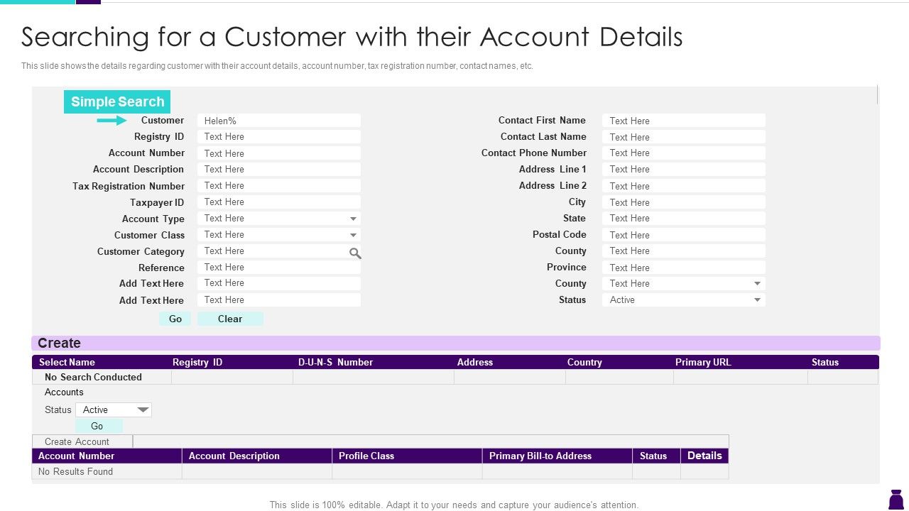 Managing_Accounts_Receivables_For_Positive_Cash_Flow_Searching_For_A_Customer_With_Their_Account_Details_Information_PDF_Slide_1.jpg