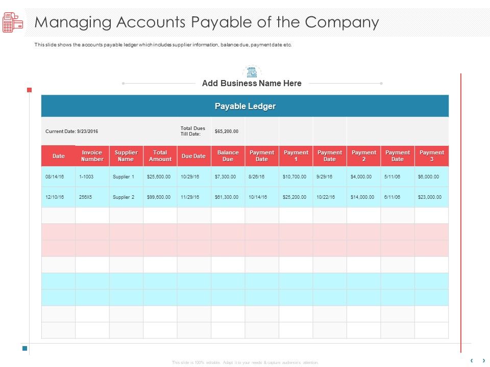 Managing_CFO_Services_Managing_Accounts_Payable_Of_The_Company_Diagrams_PDF_Slide_1.jpg