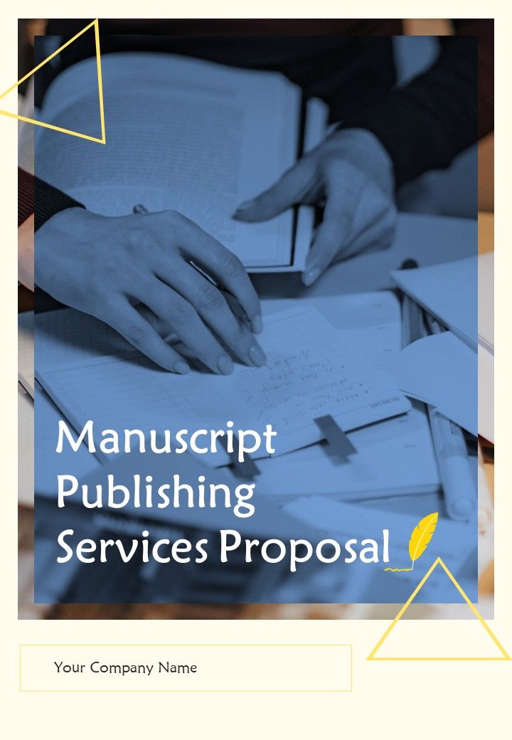 Manuscript Publishing Services Proposal Example Document Report Doc Pdf Ppt Slide01