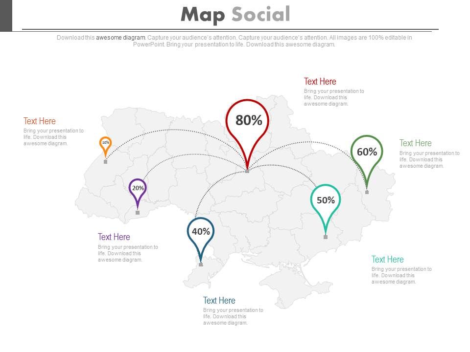 Map_With_Location_Pointers_And_Percentage_Ratios_Powerpoint_Slides_1.jpg