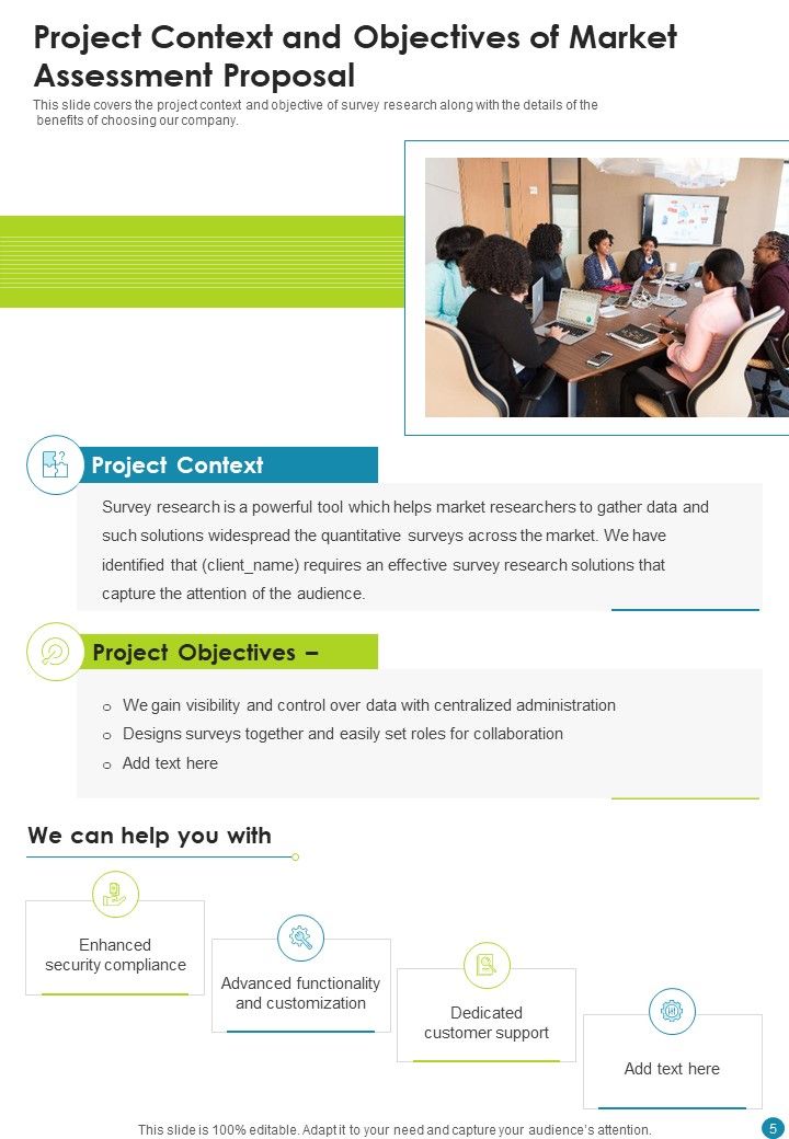 Market Assessment Proposal Example Document Report Doc Pdf Ppt