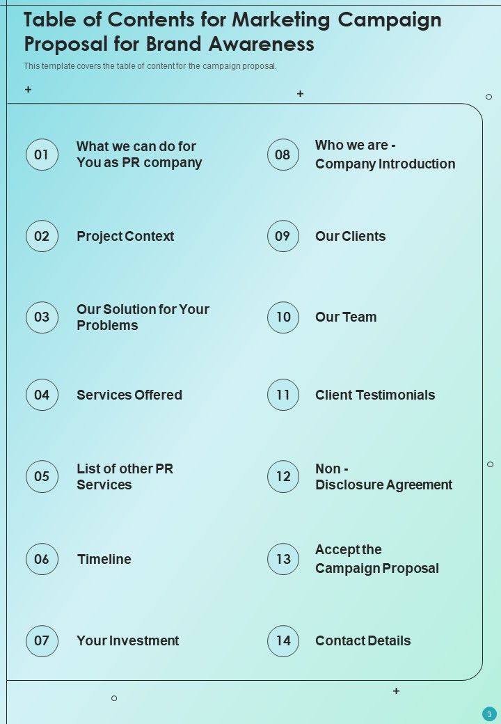 Marketing Campaign Proposal For Brand Awareness Example Document Report Doc Pdf Ppt