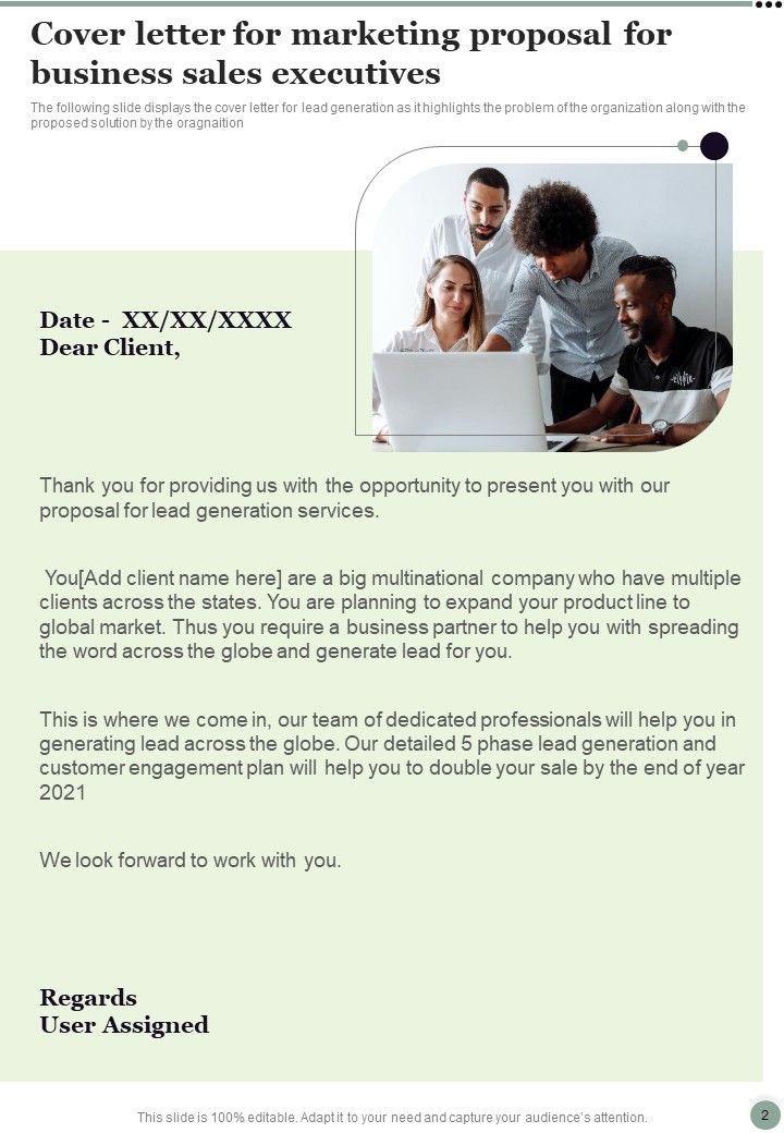 Marketing Proposal For Business Sales Executives Example Document Report Doc Pdf Ppt
