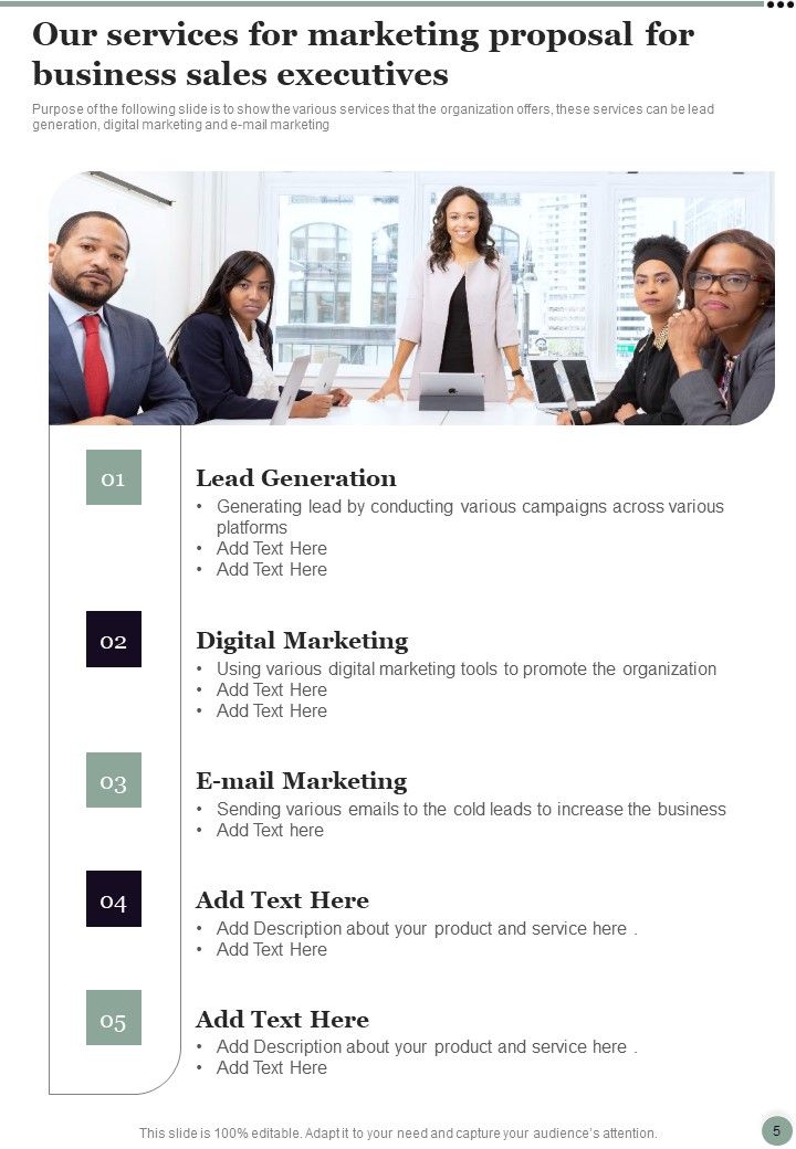 Marketing Proposal For Business Sales Executives Example Document Report Doc Pdf Ppt