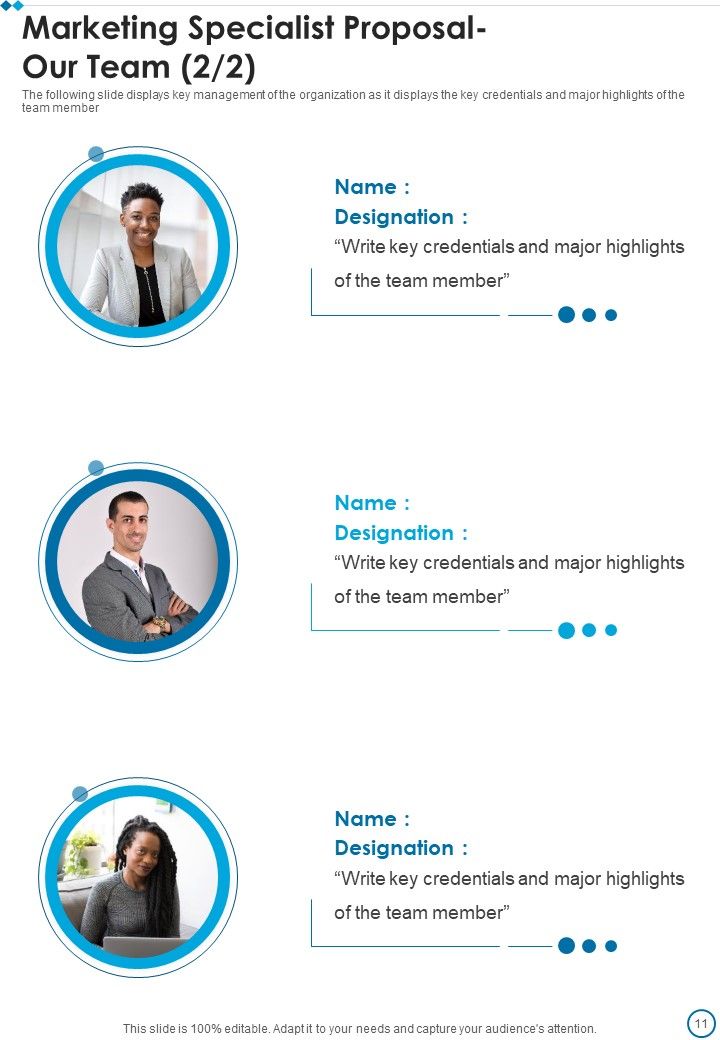 Marketing Specialist Proposal Example Document Report Doc Pdf Ppt