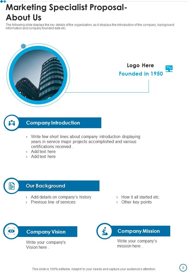 Marketing Specialist Proposal Example Document Report Doc Pdf Ppt