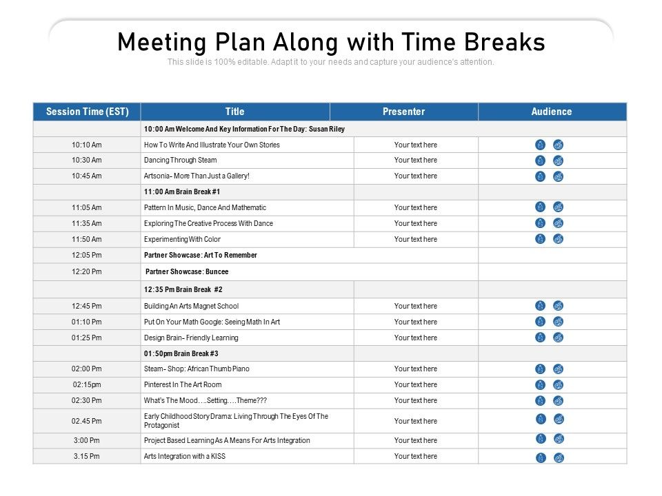 Meeting_Plan_Along_With_Time_Breaks_Ppt_PowerPoint_Presentation_Gallery_Topics_PDF_Slide_1.jpg