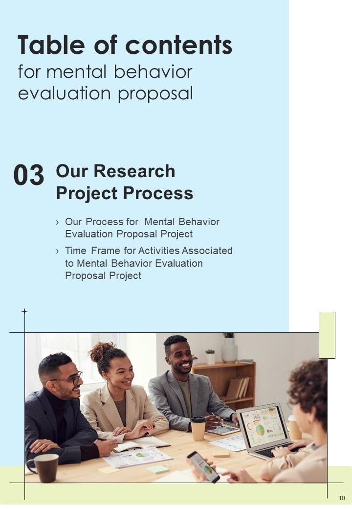 Mental Behavior Evaluation Proposal Example Document Report Doc Pdf Ppt