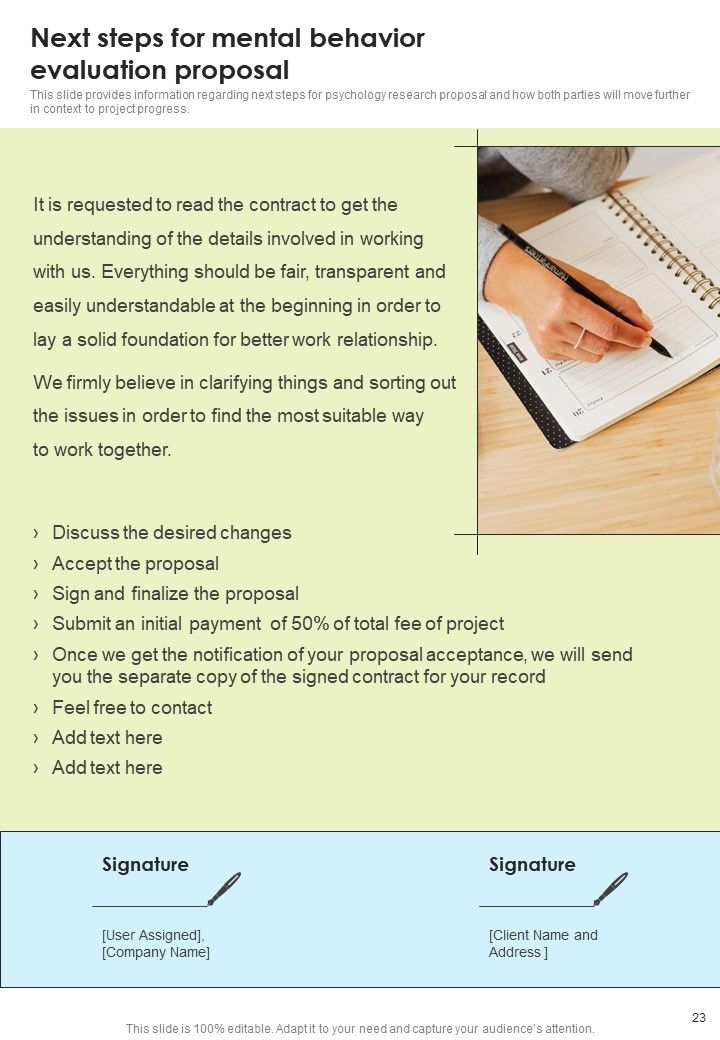 Mental Behavior Evaluation Proposal Example Document Report Doc Pdf Ppt