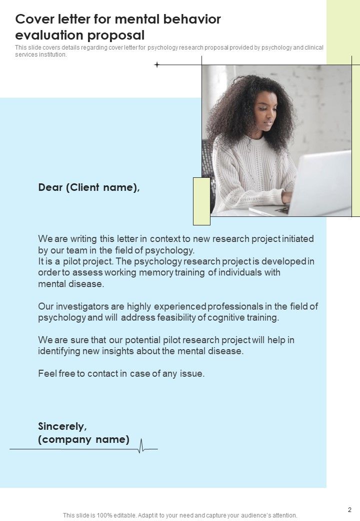 Mental Behavior Evaluation Proposal Example Document Report Doc Pdf Ppt