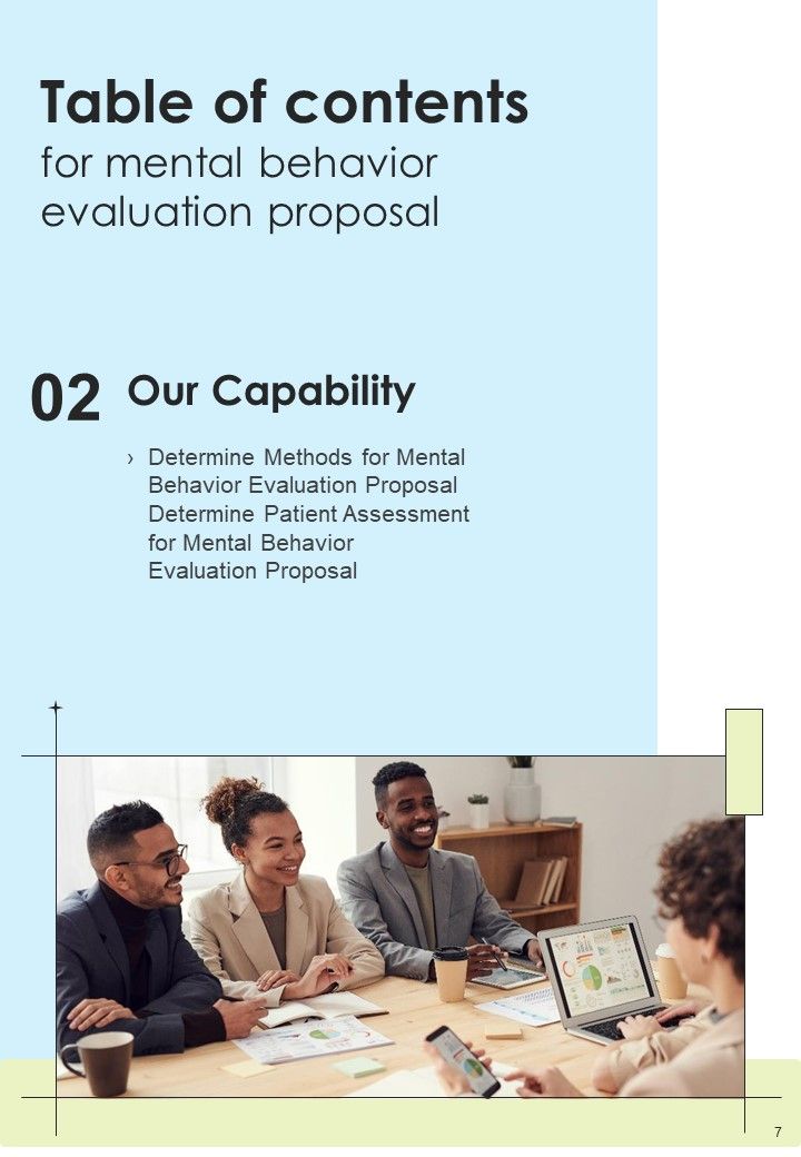 Mental Behavior Evaluation Proposal Example Document Report Doc Pdf Ppt