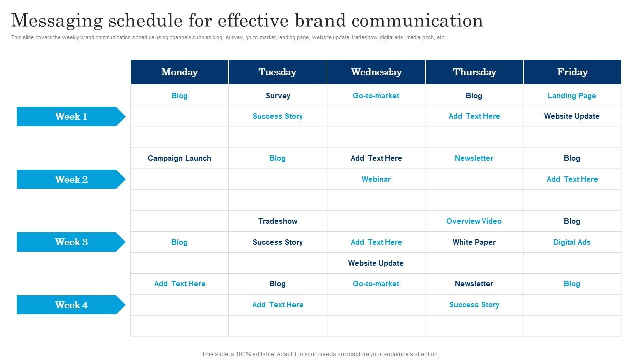 Messaging_Schedule_For_Effective_Brand_Communication_Executing_Brand_Communication_Strategy_Brochure_PDF_Slide_1.jpg