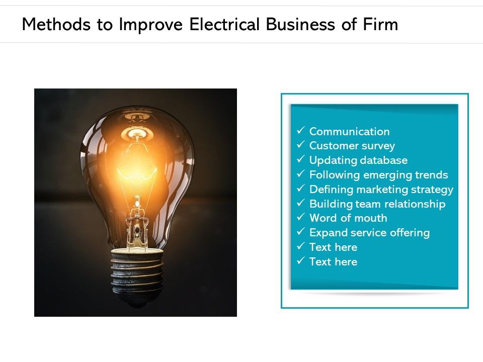Methods_To_Improve_Electrical_Business_Of_Firm_Ppt_PowerPoint_Presentation_Gallery_Guide_PDF_Slide_1.jpg